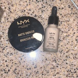 Nyx foundation and bronzer